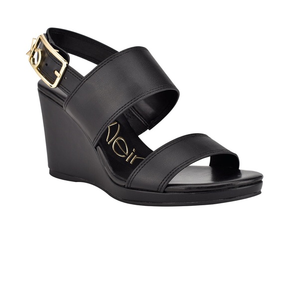 Calvin Klein Women's Belle Wedge Sandals - Size 8 - Picture 1 of 5